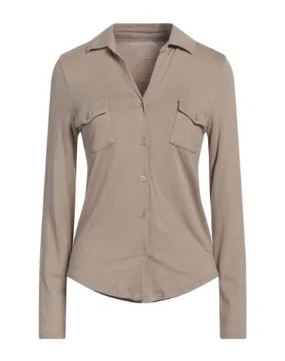Majestic Filatures Woman Shirt Beige Size 1 Viscose, Elastane