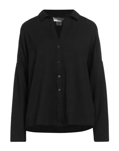 Majestic Filatures Woman Shirt Black Size 4 Viscose, Elastane