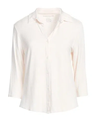 Majestic Filatures Woman Shirt Cream Size 1 Viscose, Elastane In White