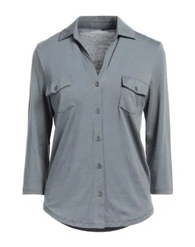 Majestic Filatures Woman Shirt Grey Size 1 Lyocell, Cotton