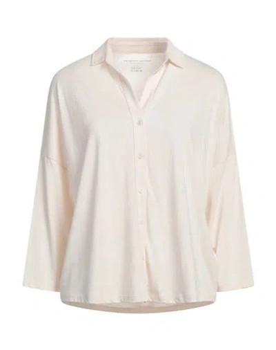 Majestic Filatures Woman Shirt Ivory Size 1 Lyocell, Cotton In White