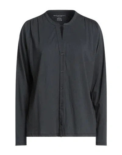 Majestic Filatures Woman Shirt Lead Size 1 Lyocell, Cotton In Grey