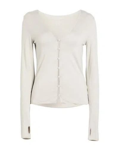 Majestic Filatures Woman Shirt Light Grey Size 1 Viscose, Elastane In Neutral