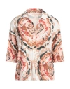 Majestic Filatures Woman Shirt Light Pink Size 1 Viscose, Linen, Elastane In Pink