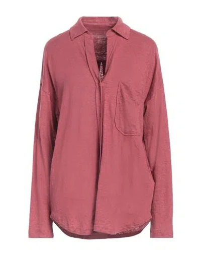 Majestic Filatures Woman Shirt Magenta Size 1 Linen, Elastane In Pink