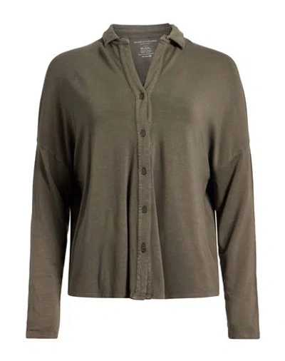 Majestic Filatures Woman Shirt Military Green Size 4 Viscose, Elastane
