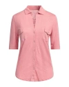 Majestic Filatures Woman Shirt Salmon Pink Size 3 Linen, Elastane
