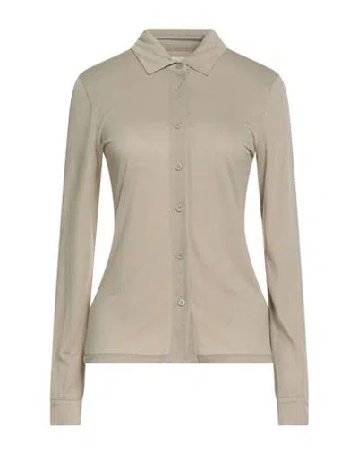 Majestic Filatures Woman Shirt Sand Size 1 Lyocell, Silk In Green