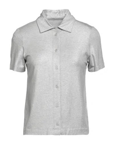 Majestic Filatures Woman Shirt Silver Size 1 Viscose, Elastane