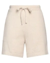 Majestic Filatures Woman Shorts & Bermuda Shorts Beige Size 3 Organic Cotton, Elastane In Beige
