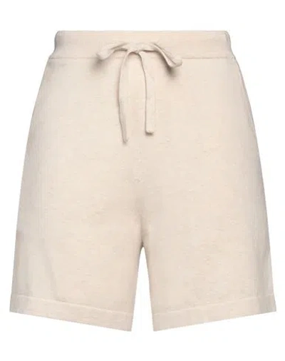Majestic Filatures Woman Shorts & Bermuda Shorts Beige Size 3 Organic Cotton, Elastane