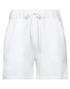 Majestic Filatures Woman Shorts & Bermuda Shorts Ivory Size 3 Viscose, Elastane In White