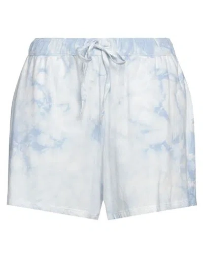 Majestic Filatures Woman Shorts & Bermuda Shorts Light Blue Size 1 Cotton, Elastane