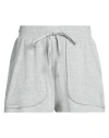 Majestic Filatures Woman Shorts & Bermuda Shorts Light Grey Size 1 Viscose, Elastane In Grey