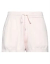 MAJESTIC MAJESTIC FILATURES WOMAN SHORTS & BERMUDA SHORTS LIGHT PINK SIZE 1 ORGANIC COTTON, ELASTANE