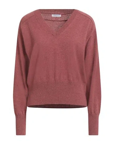 Majestic Filatures Woman Sweater Antique Rose Size 1 Cashmere In Pink