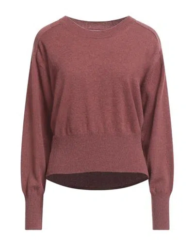 Majestic Filatures Woman Sweater Antique Rose Size 1 Cashmere In Pink