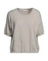 Majestic Filatures Woman Sweater Beige Size 1 Organic Cotton, Elastane In Beige