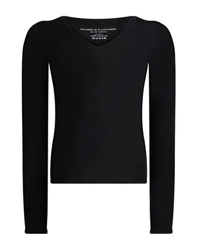 Majestic Filatures Woman Sweater Black Size 1 Cashmere