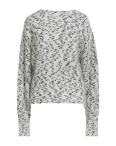 Majestic Filatures Woman Sweater Black Size 1 Mohair Wool, Polyamide, Merino Wool, Elastane In Gray