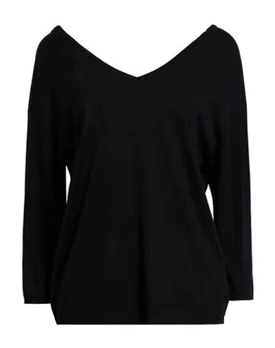 Majestic Filatures Woman Sweater Black Size 1 Silk, Viscose