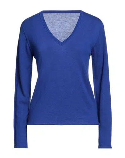 Majestic Filatures Woman Sweater Blue Size 1 Cashmere