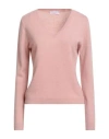 Majestic Filatures Woman Sweater Blush Size 1 Cashmere In Pink