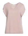 Majestic Filatures Woman Sweater Blush Size 1 Silk, Viscose