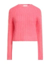 Majestic Filatures Woman Sweater Coral Size 1 Mohair Wool, Polyamide, Merino Wool