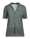 Majestic Filatures Woman Sweater Dark Green Size 1 Linen