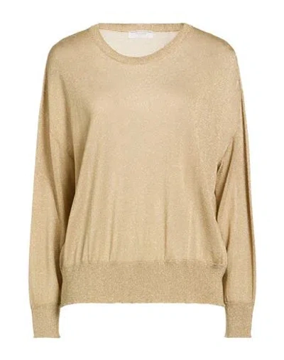 Majestic Filatures Woman Sweater Light Brown Size 1 Linen In Neutral