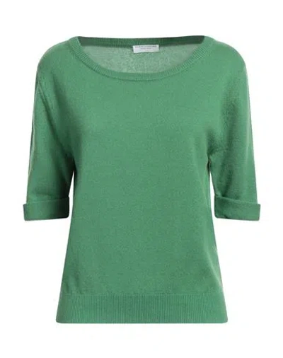 Majestic Filatures Woman Sweater Green Size 1 Cashmere In Green
