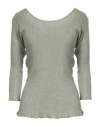 Majestic Filatures Woman Sweater Green Size 1 Viscose, Textile Fibers In Green