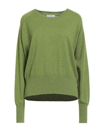 Majestic Filatures Woman Sweater Green Size 3 Cashmere
