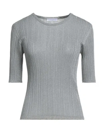 Majestic Filatures Woman Sweater Grey Size 1 Acetate, Polyamide, Metal In Gray
