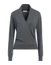 Majestic Filatures Woman Sweater Grey Size 1 Organic Cotton, Elastane In Grey