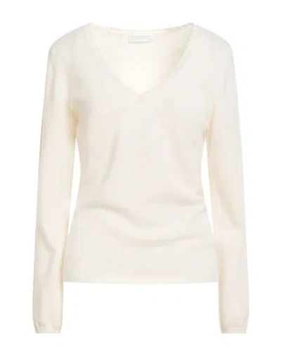 Majestic Filatures Woman Sweater Ivory Size 1 Cashmere In White