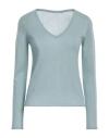 Majestic Filatures Woman Sweater Light Blue Size 1 Cashmere In Blue