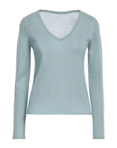 Majestic Filatures Woman Sweater Light Blue Size 1 Cashmere