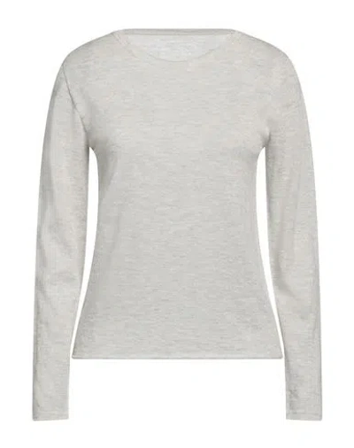Majestic Filatures Woman Sweater Light Grey Size 1 Cashmere