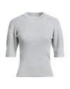 Majestic Filatures Woman Sweater Light Grey Size 1 Merino Wool In Gray