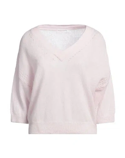 Majestic Filatures Woman Sweater Light Pink Size 1 Cashmere, Silk