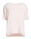 Majestic Filatures Woman Sweater Light Pink Size 1 Cotton, Elastane In Pink