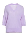 Majestic Filatures Woman Sweater Lilac Size 1 Merino Wool, Cashmere, Silk