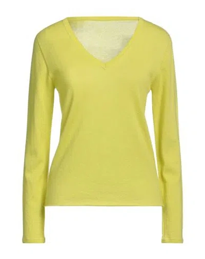 Majestic Filatures Woman Sweater Acid Green Size 1 Cashmere
