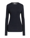 Majestic Filatures Woman Sweater Midnight Blue Size 3 Merino Wool In Blue