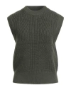 Majestic Filatures Woman Sweater Military Green Size 1 Merino Wool