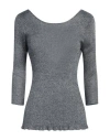 Majestic Filatures Woman Sweater Navy Size 3 Viscose, Textile Fibers