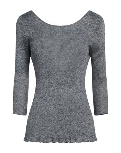 Majestic Filatures Woman Sweater Navy Size 3 Viscose, Textile Fibers