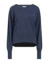 Majestic Filatures Woman Sweater Navy Size 4 Cashmere In Blue